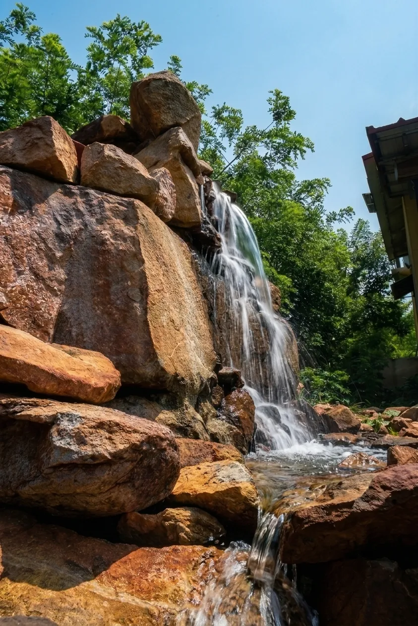 2026                            Water fountain at the Lily Pond